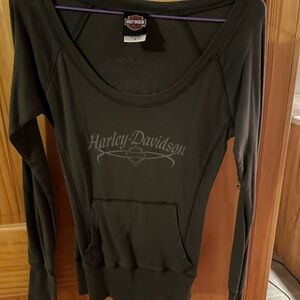 Harley-Davidson Green Long Sleeve Shirt